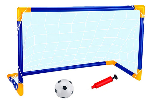 Conjunto de arco de futebol infantil com inflador e bola para crianças