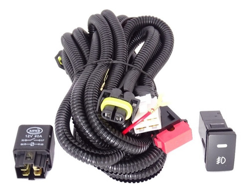 Kit Ramal De Cables, Relay Y Botonera Para 12v. Envio Gratis