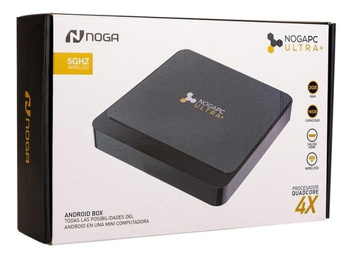 Imagen 3 de 3 de Tv Box Noga Pc Ultra+ 4k 16gb Negro 2gb Ram Netflix Android