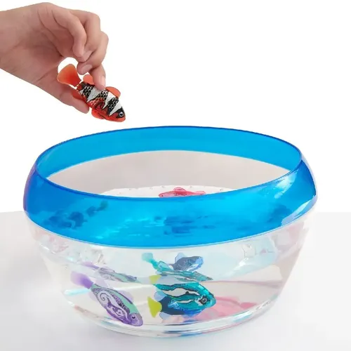 Mineup Robo Fish – 4 Peces Robot Con Luz LED Y Sensor De Agua, Juguetes Para Bañera Y Mascotas
