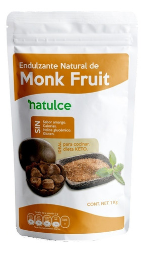 Monk Fruit Natulce 1kg Endulzante Keto Fruto Del Monje 0kcal