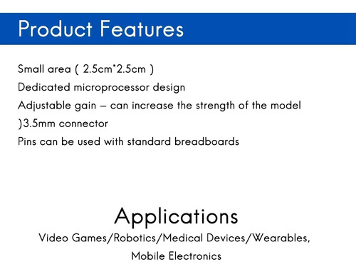 / Módulo De Sensor Emg Señal Analógica Emg Emg Electronic