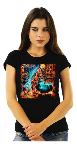 Polera Mujer Helloween Better Than Raw Metal Impresión Direc