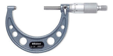 Mitutoyo 103-217 Micrometer,2-3 In,0.0001,ratchet Ggw