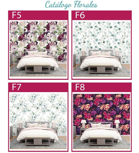 Imagen 6 de 10 de Vinilos Decorativos Mural Pared Flores, Floral