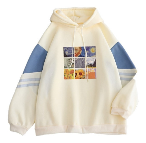 Sudadera Van Gogh Con Estampado De Pintura Al Óleo Más Terci