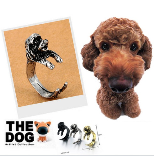 Anillos Con Forma De Perro Mascota Poodle Pug French Bulldog