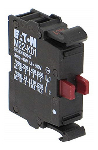 Paquete De  4 Piezas De M22 K01 Contacto Nc Marca Eaton