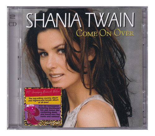 Shania Twain Come On Over 25th Diamond 2 Discos Cd 