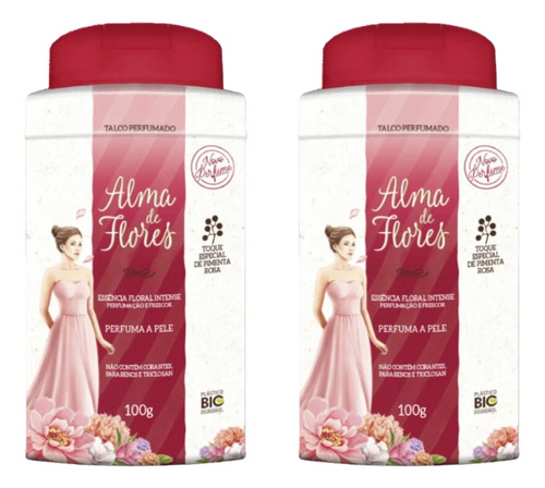 Talco Alma De Flores 100g Floral Intense-kit C/2un