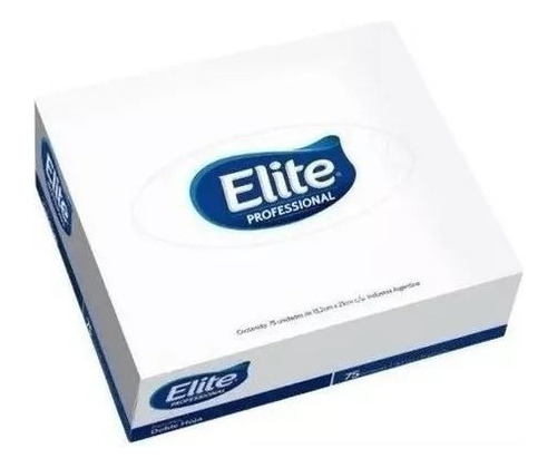 Pañuelos Descartables Elite Doble Hoja 75 Unidades X 4 Cajas