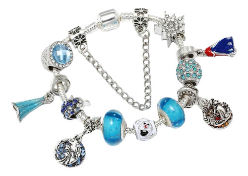 Pulsera Princesa Ana Frozen Compatible Pandor Swarovsky Elem