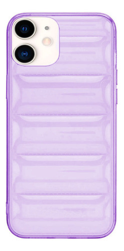 Protector Para iPhone 11 Puffer Carcasa Purpura 