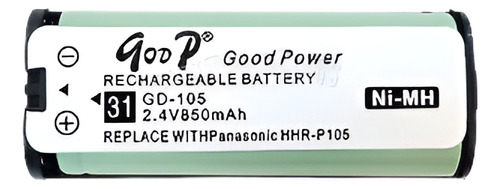 1 Teléfono Inalámbrico Pc 850mah Batería 2.4v Ni-mh Para Pan