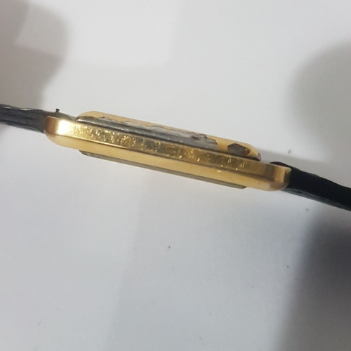 Relógio Cartier Acorda Todo Original Em Plaquer De Ouro Lind