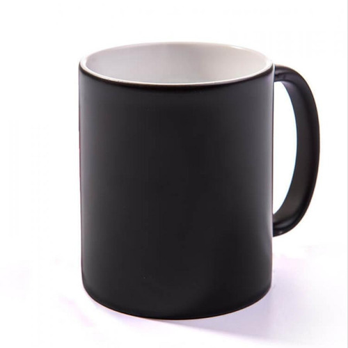 Taza Mágica Cambia De Color Negro A Una Imagen Personalizada