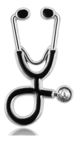 Broche Pin Medico Estetoscopio Insignia Símbolo Medicina
