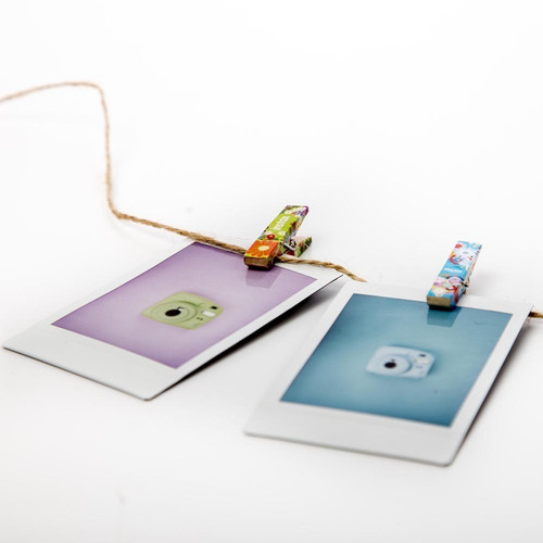 10 Broches Fujifilm Floreados Para Fotos Instax Color Multicolor