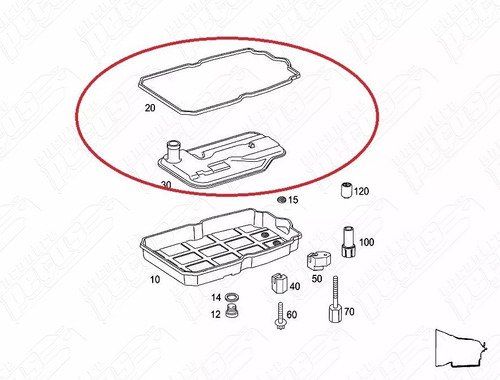 Imagem 4 de 5 de Filtro Óleo Câmbio Mercedes Ml250 Ml350 Ml63 Amg 2011-2015