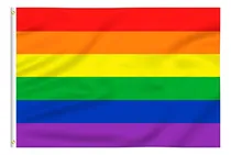 Comprar 5 Pzs Bandera Lgbt Pride Arcoiris 150x90cm Orgullo Gay