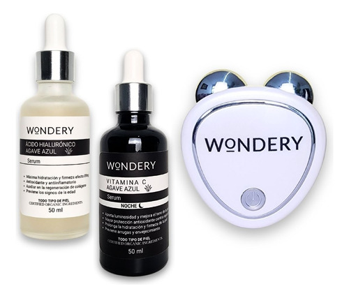 Wondery Kit Esencial Antiedad Dispositivo + Serums Día/noche