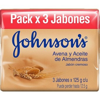 Jabon Johnson's Avena 125gr X 3