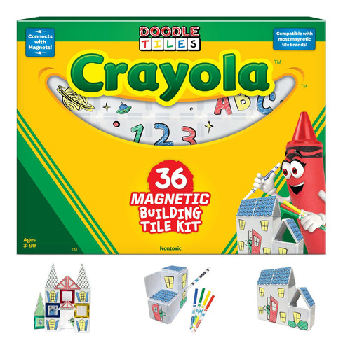 Crayola Doodle Azulejos Magnéticos 36 Piezas