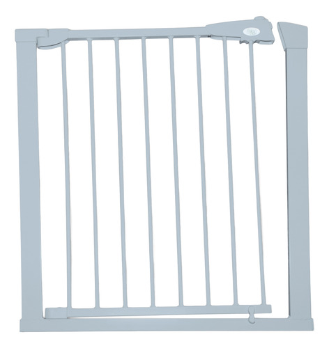 Puerta De Seguridad Niños Bebe Metalica Extensible Escalera Gris