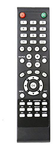 Control Remoto - Replaced Remote For Element Tv Eldfw406 Elc