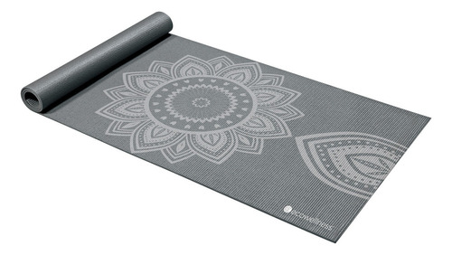 Mat De Yoga Pvc Gray Diseño Mandala - Ecowellness Color Gris