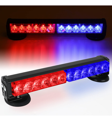 Ediors Luz Policia Alimentada Bateria Led Estroboscopica 12 