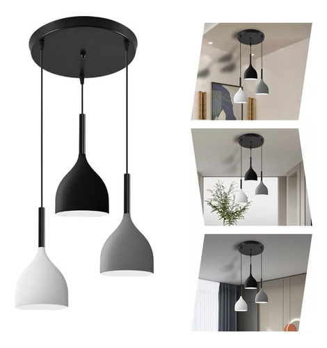 Lampara Colgante Decorativa Moderna Elegante E27 Con Diy