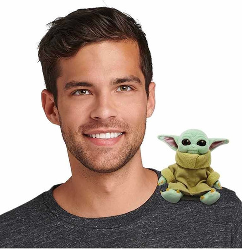 Baby Yoda Mandalorian Peluche 13cm Magnetíco Hombro Disney 