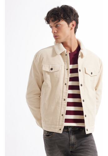 Chaqueta  Hombre Seven Beige En Algodón 45080366-99002