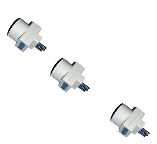 Pack X3 Enchufe Conector Triple Trifásico Adaptador 220volt