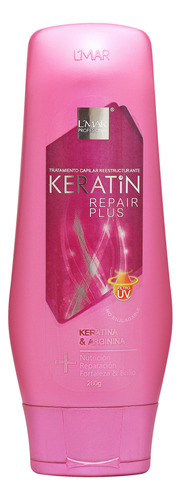 Keratin Repair Plus Con Arginina, Crema Para Peinar, Uv