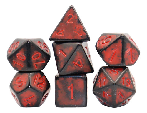 7 Uds Dados De Dados De Juego De Fiesta Dados De Acrílico