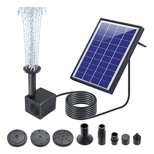 Bomba Solar De Fuente De 6w Piscina, Estanque De Koi,