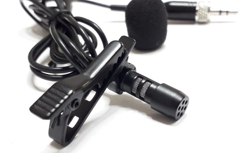 Microfone Lapela Para Sennheiser G1, G2, G3 Ew100 Ew200 Cor Preto