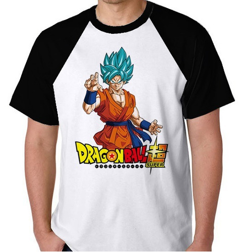 Dragon Ball Super Camiseta Raglan Camisa Blusa Anime Mangá