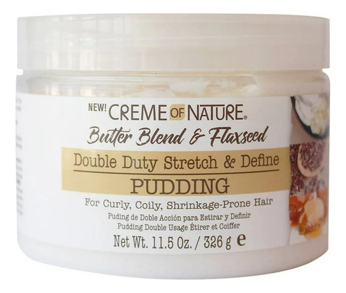 2 Pza Pudding Para Peinar Creme Of Nature Butter Blend & Fla