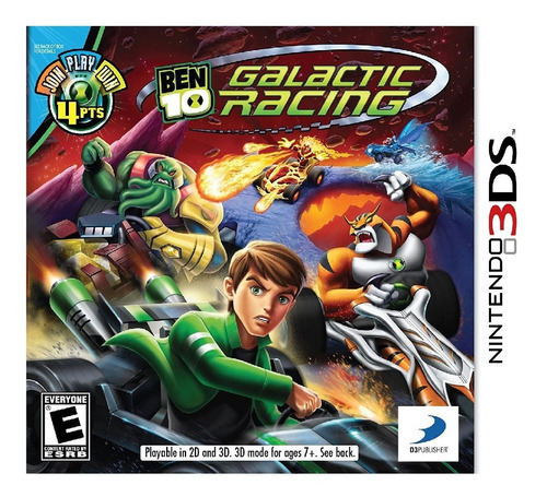 Juego multimedia físico Ben 10 Galactic Racing para Nintendo 3ds