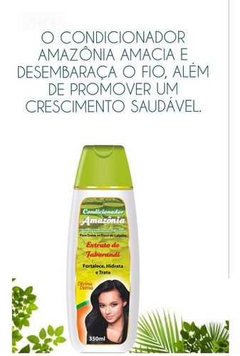 Kit 01 Sh. Amazônia 350ml+ 01cond.amazônia 350ml+01 Masc.500