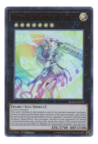 Yugioh! Number 76: Harmonizer Gradielle - Blhr-en029