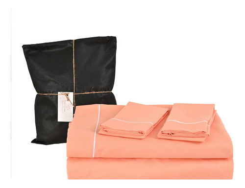 Sábanas King Size 2800 Hilos Extra Suave Premium Lisa Nature Peach Fuzz Liso