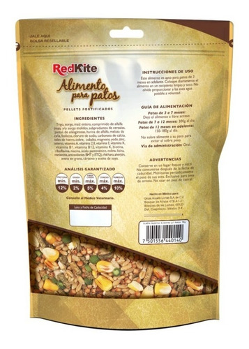 Imagen 2 de 3 de Alimento Para Patos Mezcla Semillas 1kg Redkite Fl4014