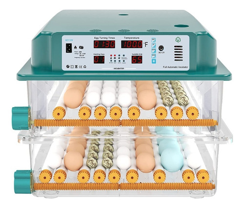 Incubadora para huevos HETHYA MMT0198 9.45" x 16.53" 110V 1W color transparente