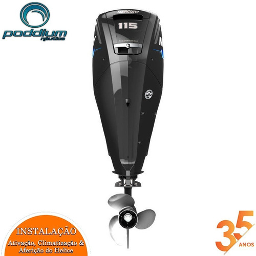 Imagem 4 de 8 de Motor De Popa Mercury 115hp Ct Sea Pro 4t + Frete Et Poddium