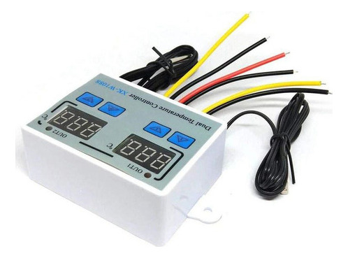Controlador De Temperatura Duplo Digital Led Cel 110-220v