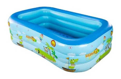 Piscina Inflable Rectangular 150cm X 100cm X 51cm Azul 